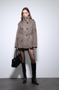 Antioch Stand-Up Collar Double-Breasted Women's Coat
