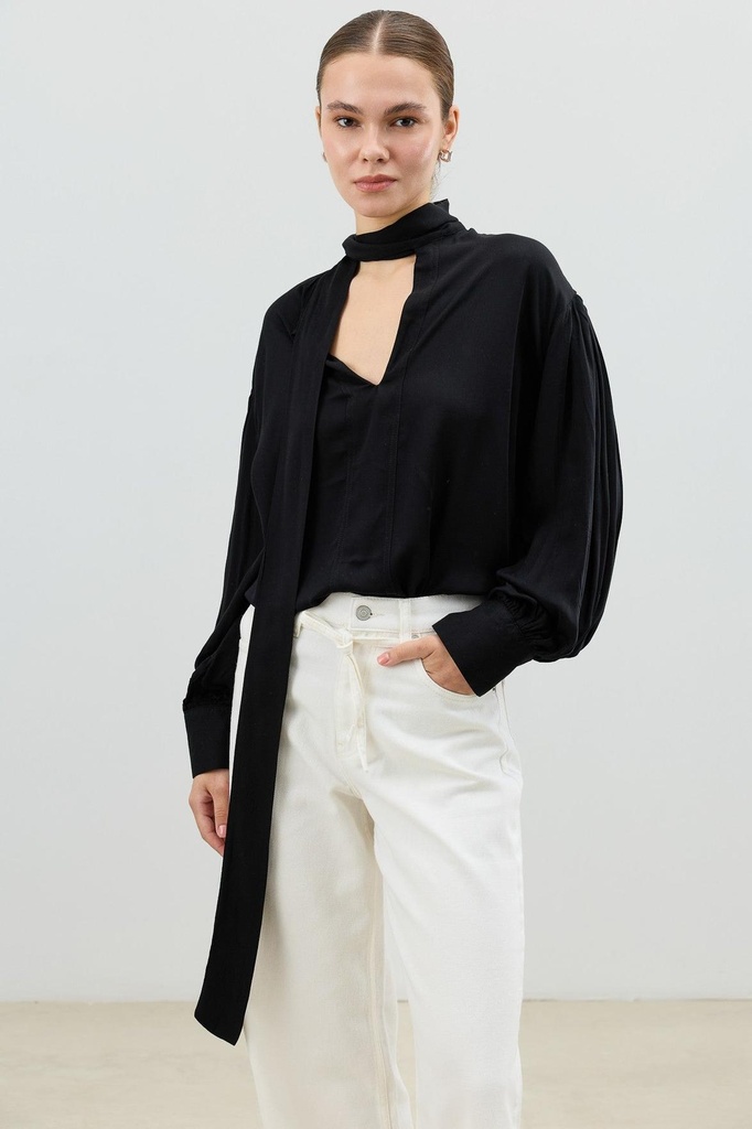 Antioch With Bow Flowing Women's Shirt (S)
