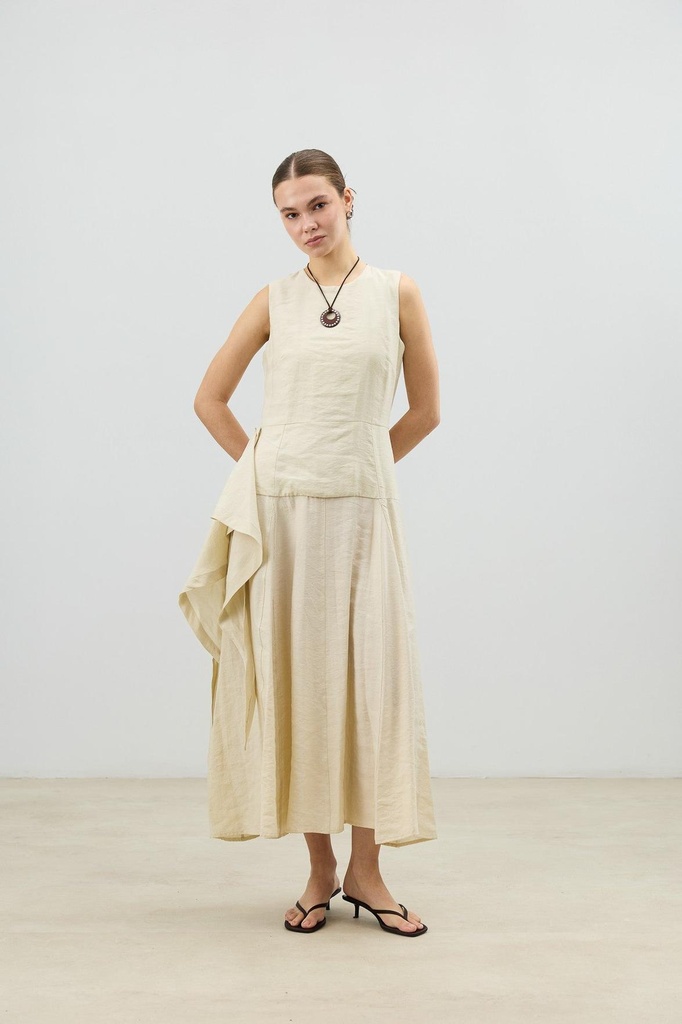 Antioch Lyocell Blend Sash Detailed Women's Dress (S)