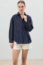 Antioch Dart Detailed Checkered Women's Shirt