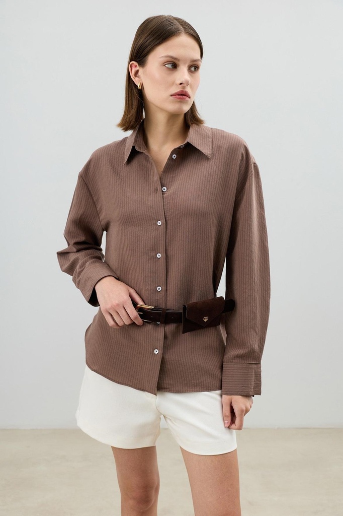 Antioch Modal-Blend Striped Women's Shirt (S)