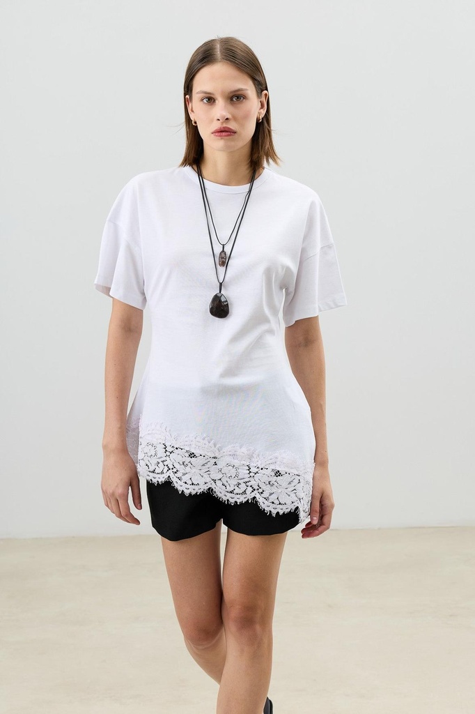 Antioch Lace Cotton Women's T-Shirt (S)