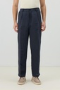 Modal-Blend Striped Relaxed Men's Trousers