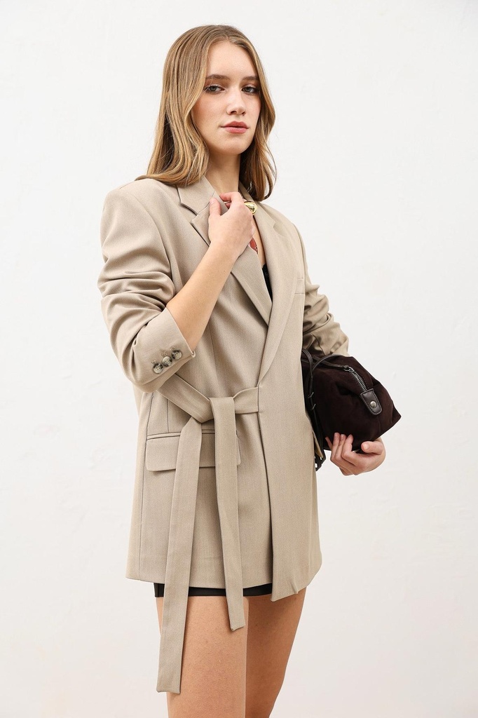 Antioch Belted Women's Blazer (S)