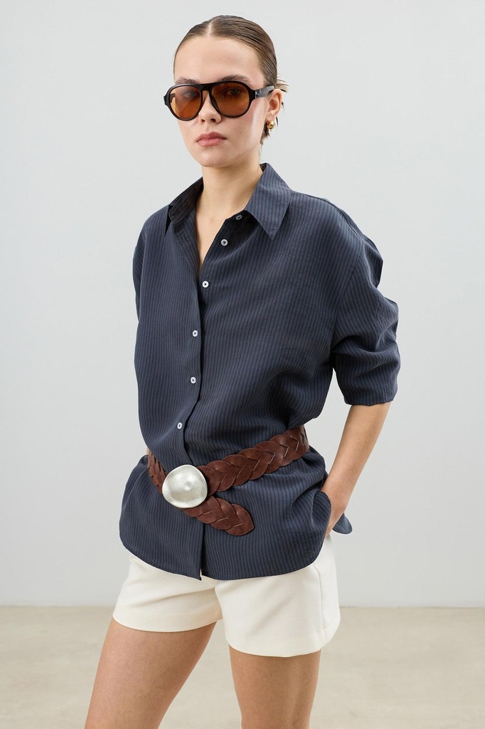 Antioch Modal-Blend Striped Women's Shirt (S)