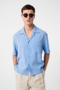 Antioch Notched Collar Modal Fabric Men's Shirt