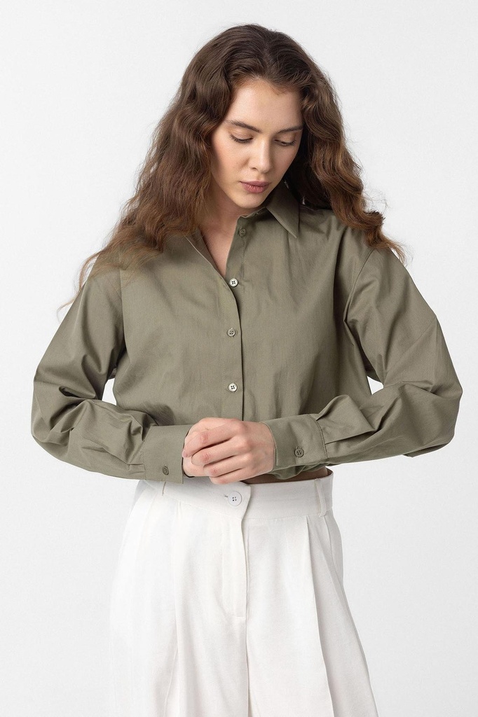 Antioch Cropped Poplin Women's Shirt