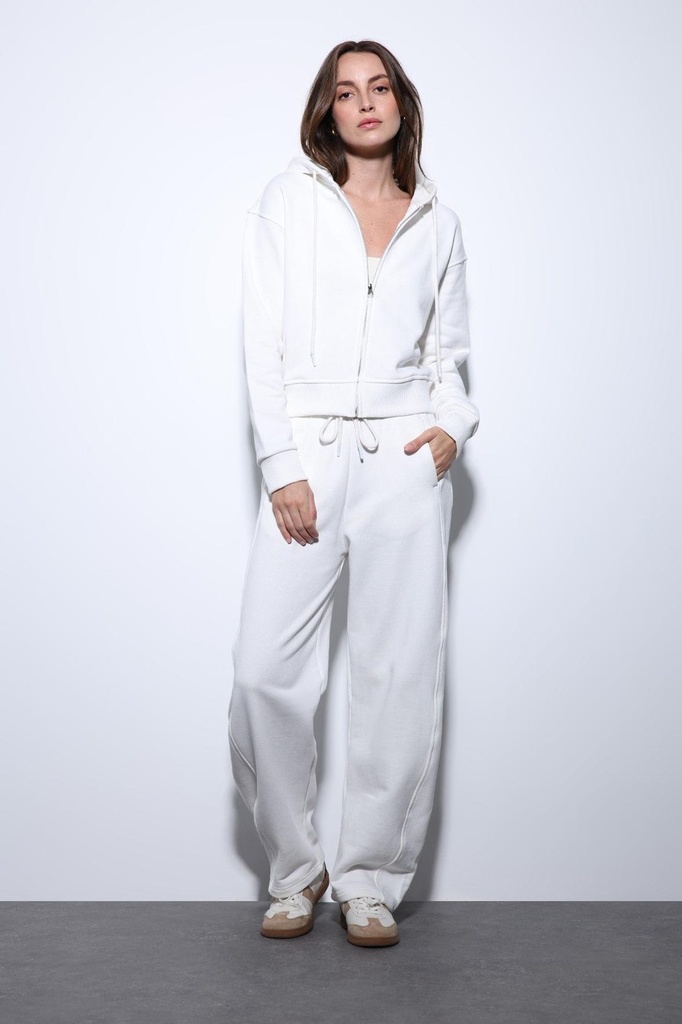 [BA25YTKM028-Ekru-M] Antioch Hooded Tracksuit Set (M)