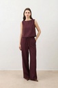 Antioch Linen-Blend Striped Women's Set