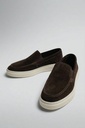 Antioch Stitched Burunlu Suede Leather Loafers