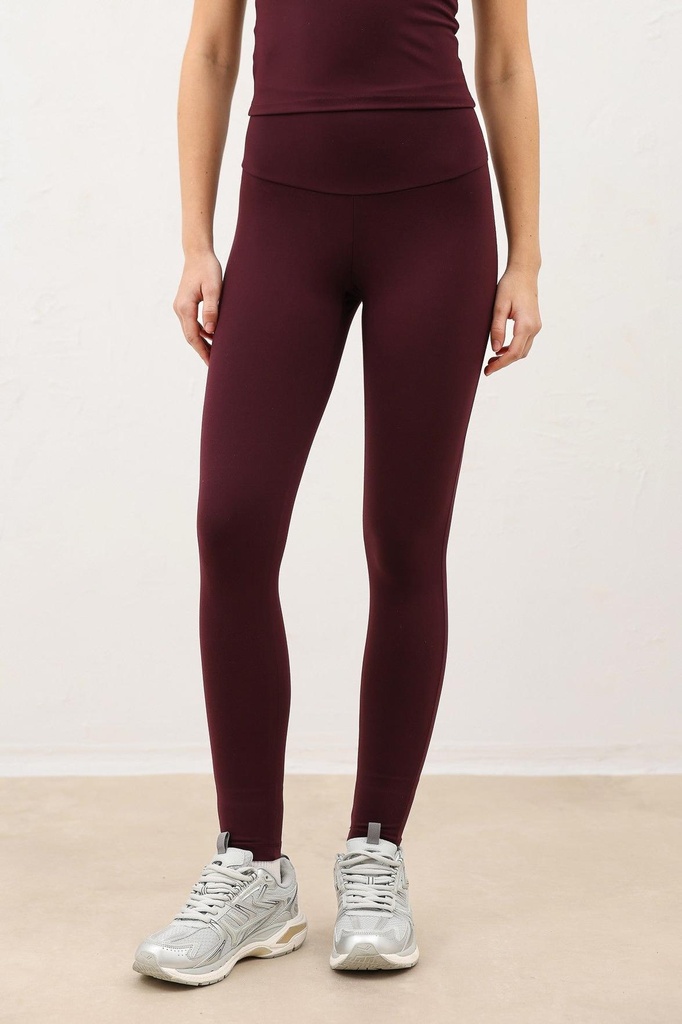 [BA26Y261-Bordo-M] Antioch High-Waisted Leggings (M)