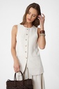 Antioch Linen-Blend Women's Long Vest