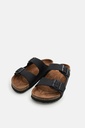 Antioch Double With Strap Leather Men's Sandalet