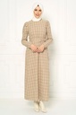 shotland naqshli Kışlık tesettur ko'ylak 5301