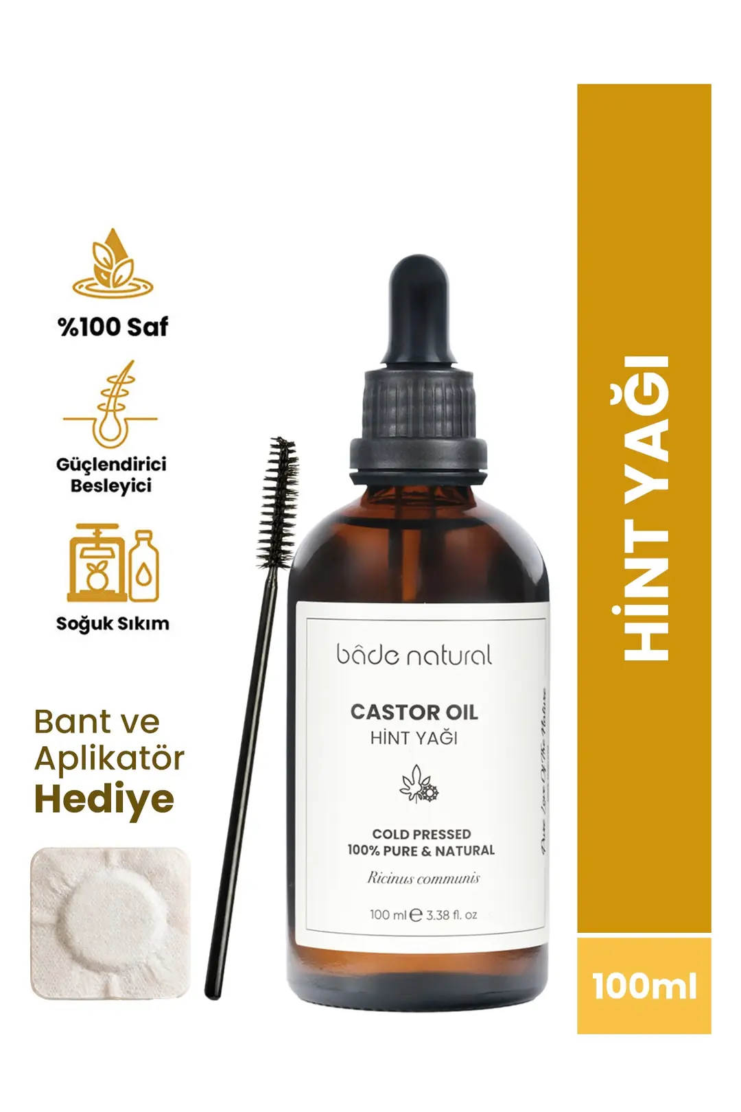kastor sovuq siqim %100 sof 100ml