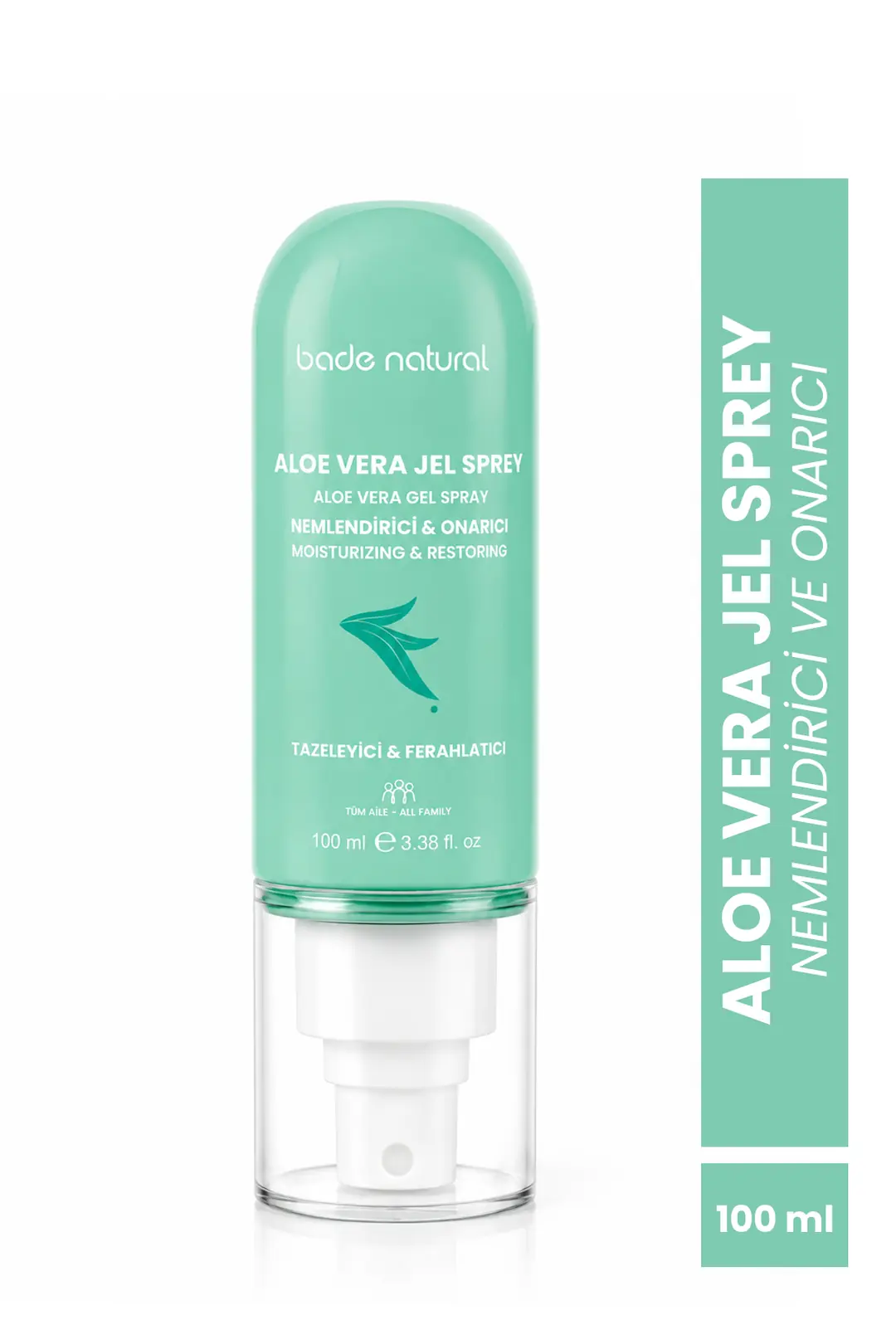 [BN.0185] Aloe Vera repairing and moisturizing after-sun gel spray %100 natural 100 ml