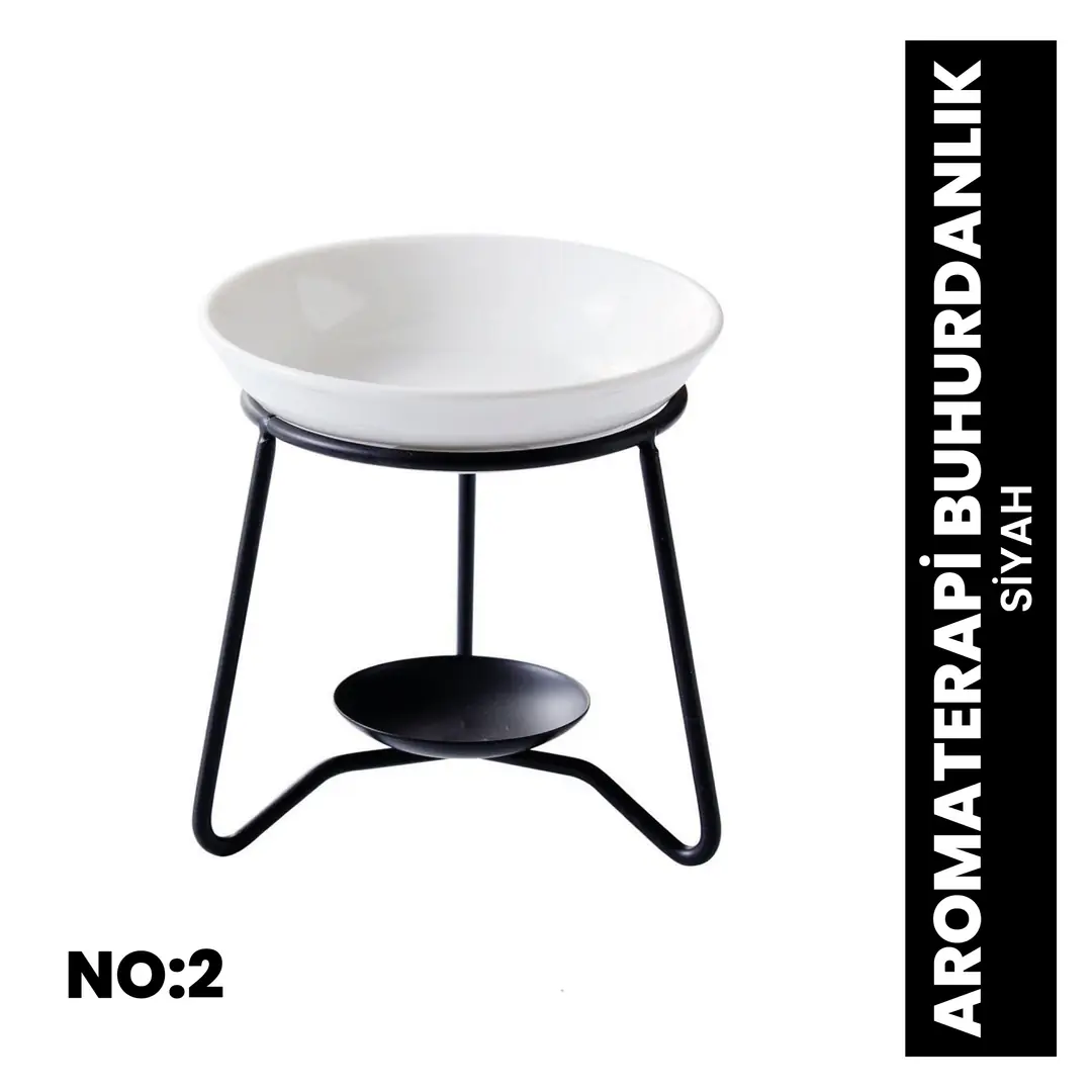 [BN.0302] Aromaterapi incense burner No:2 black