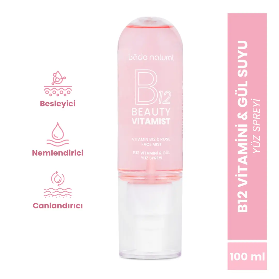 [BN.0435] Beauty Vitamist B12 vitamin & atirgul yuz uchun sprey 100 ml