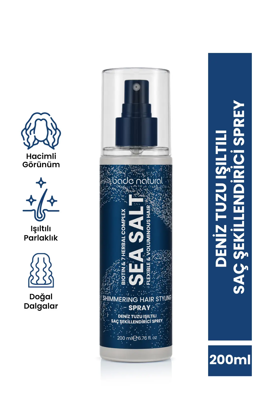 [BN.0517] Deniz Tuzu Işıltılı shakllantiruvchi soch uchun sprey 200 ml