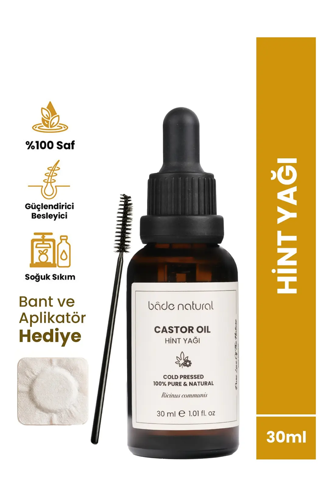 [BN.0286] kastor sovuq siqim %100 sof 30 ml