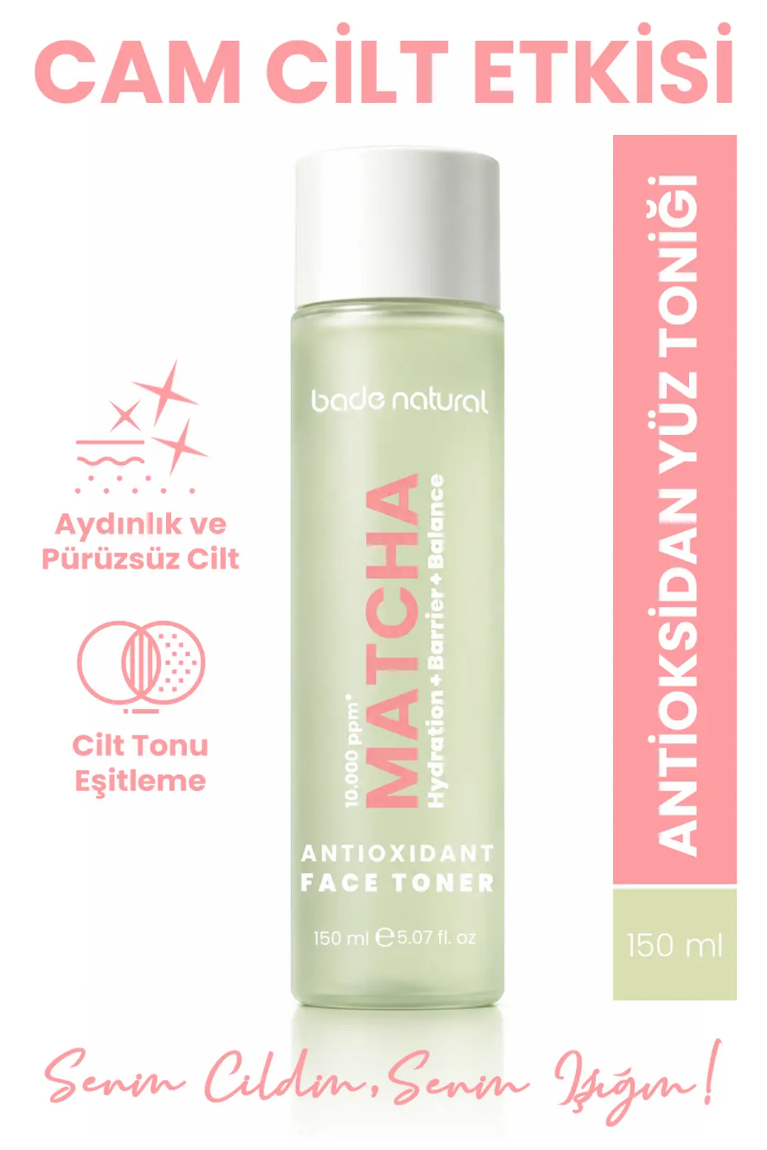 [BN.0480] matcha antioxidant glass skin glass skin brightening and skin tone evening for face toner 150 ml