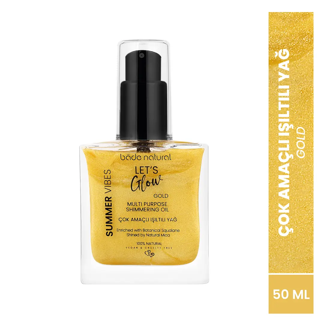 [BN.0308] moisturizing Işıltılı gold multi-purpose for body oil 50 ml
