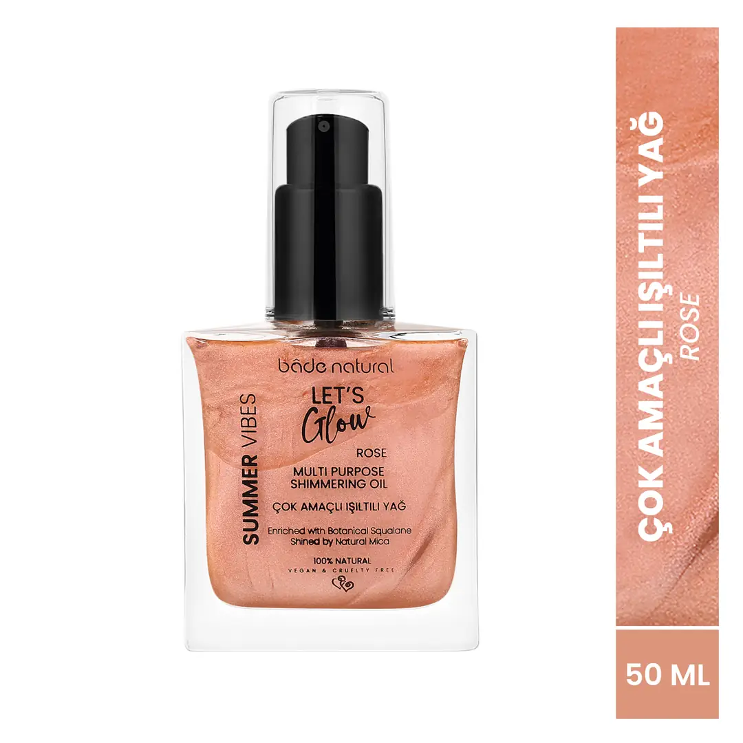 [BN.0309] moisturizing Işıltılı rose multi-purpose for body oil 50 ml
