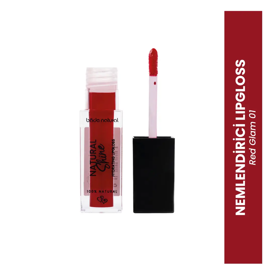 [BN.0336] moisturizing lip gloss red glam 01 lip gloss %100 natural