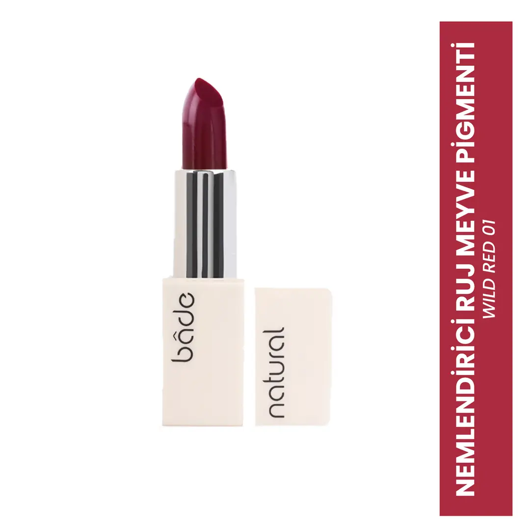 [BN.0334] moisturizing lipstick fruit pigment pigmented wild red 01 %100 natural