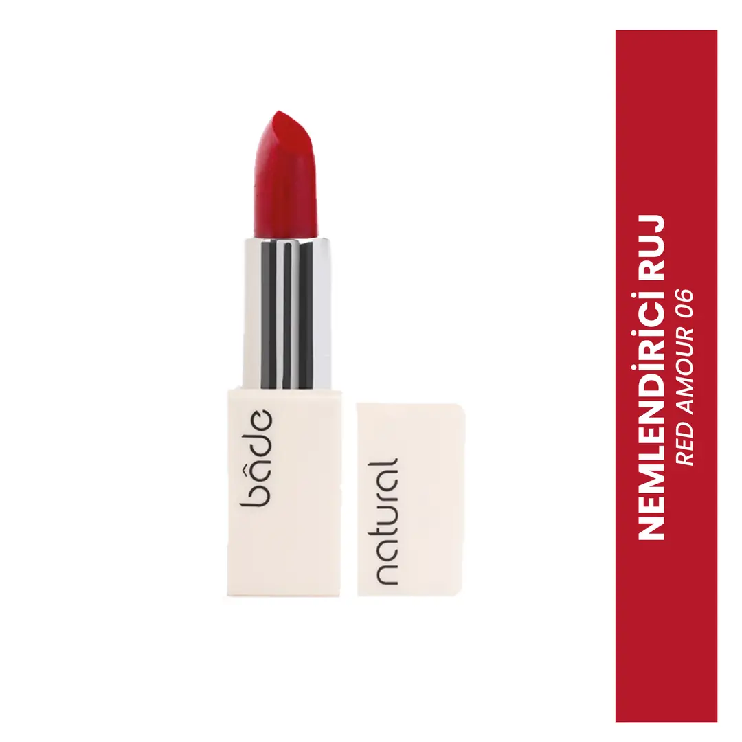 [BN.0332] moisturizing lipstick red amour 06 %100 natural