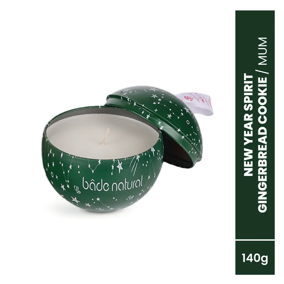 [BN.0400] New Year Spirit gingerbread cookie Soya candle 140 gr