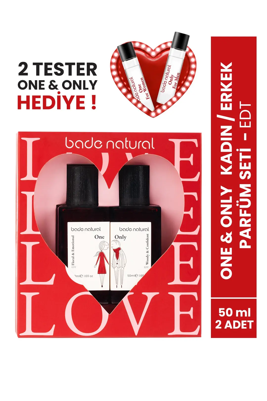 [BN.0486] ONE&ONLY unisex perfume set Valentine's Day Special EDT