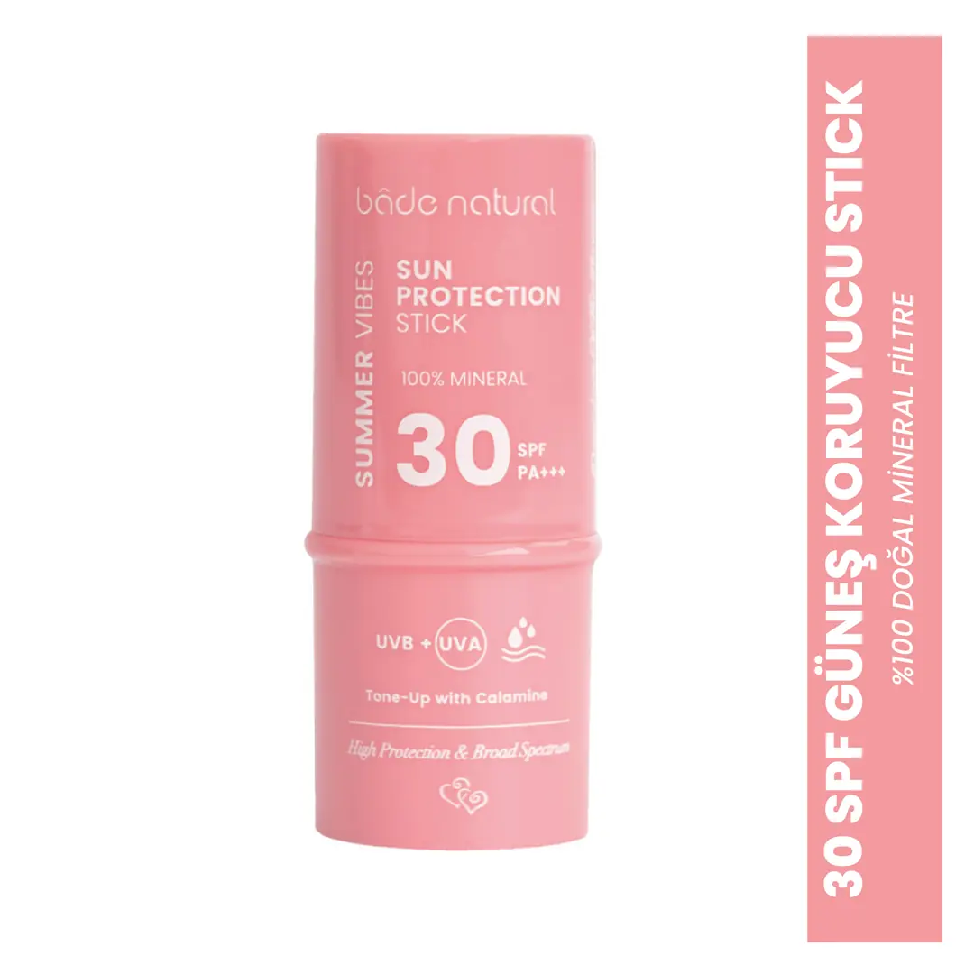 [BN.0305] pink %100 mineral filter and natural sun protection protective stick 30 Spf with calamine 6g