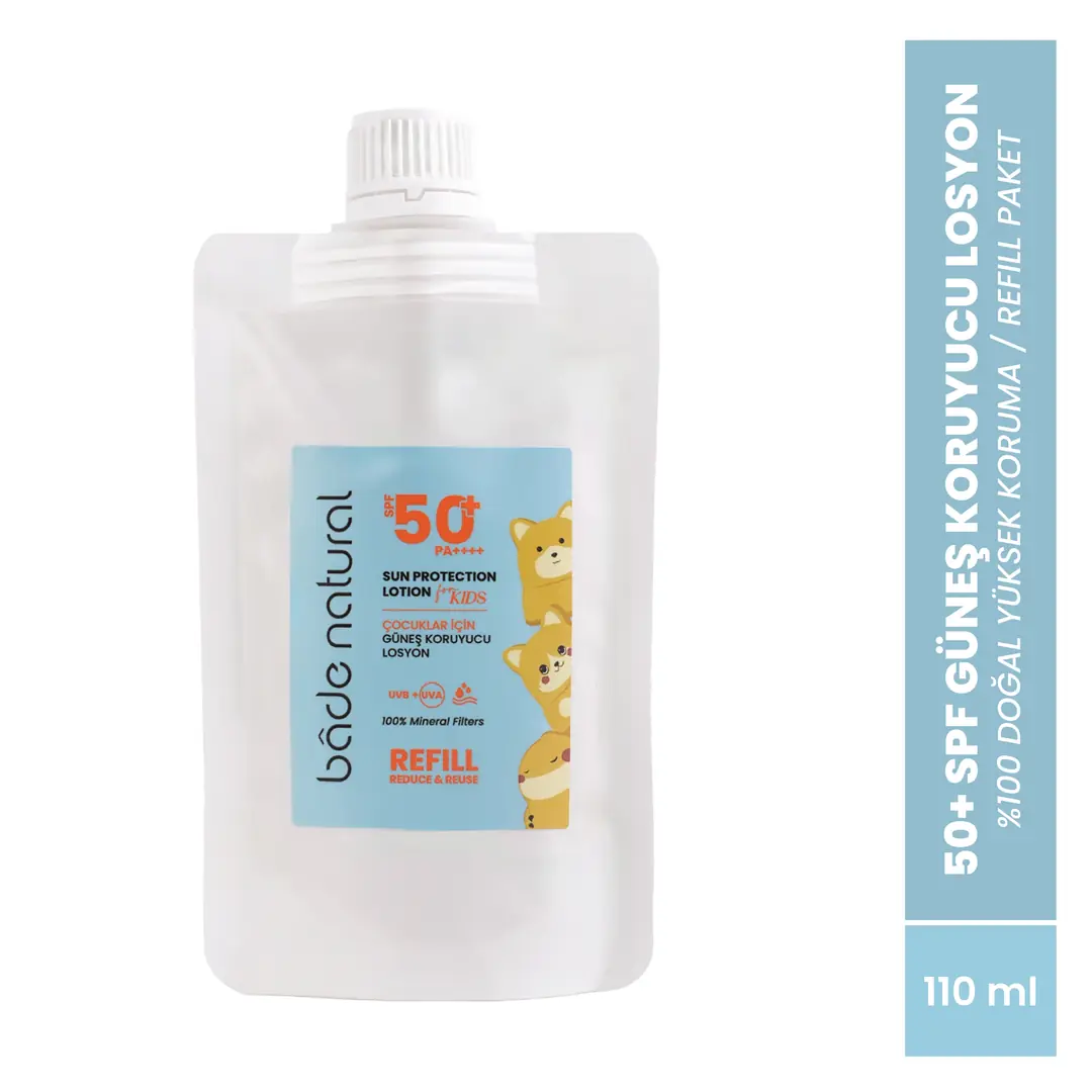 [BN.0431] bolalar quyoshdan himoya himoya qiluvchi losyon 50+ SPF yuqori himoyali %100 tabiiy to'ldiruvchi paket 110 ml