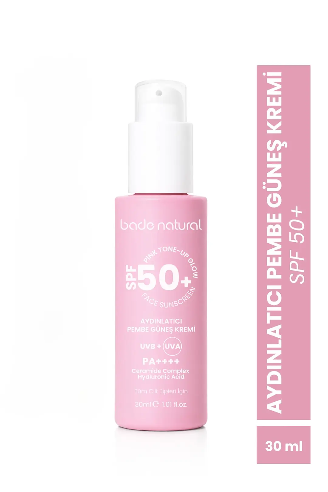 [BN.0521] 50 SPF+ yorqinlashtiruvchi pushti quyoshdan himoya himoya qiluvchi krem 30 ml