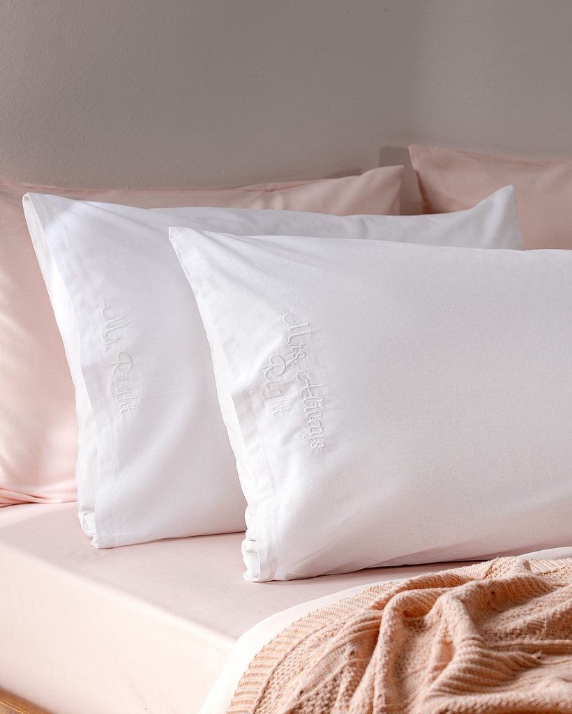 [8684427121955] Pillowcase Recy, 100% Cotton (white (Set of 2 Pillowcases))