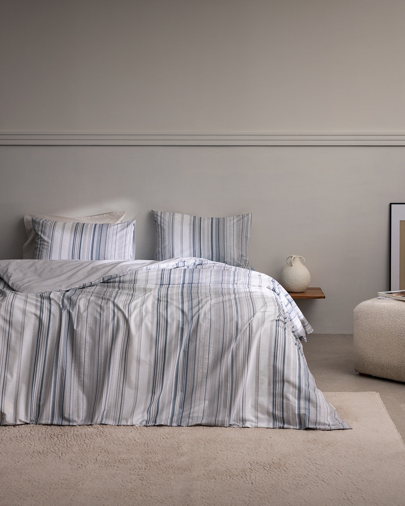 Duvet Cover Set Jacquline, Double, 100% Cotton, Ranforce, Printed, with Fitted Sheet
