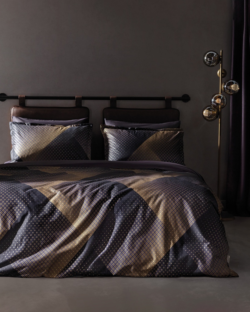 [8682116981699] Комплект постельного белья Aleon, King Size, с принтом, -, 300TC, сатин, с простынёй
