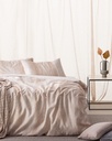 Duvet Cover Set Sarthe, Double, Coco Crepe, Printed, with Fitted Sheet