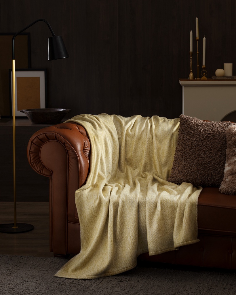 [8684427145555] Sofa Throw Perigny (green)