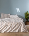 Duvet Cover Set Henri, Double, Yarn-Dyed, with Fitted Sheet