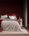 Duvet Cover Set Fayette, King Size, 100% Cotton, Flannel, with Fitted Sheet - Bej