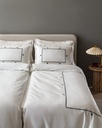 Duvet Cover Set Lilas, Family Size, Embroidered, Sateen