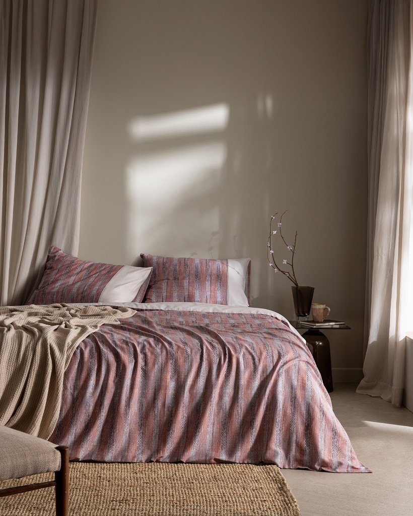 [8684427182291] Duvet Cover Set Clarette, Family Size, 100% Cotton, Coco Crepe, Printed - Renkli