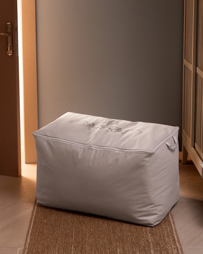 [8682116201452] Кофр для хранения Çiçek, Desen, с принтом - 74x46x46 cm (серый)